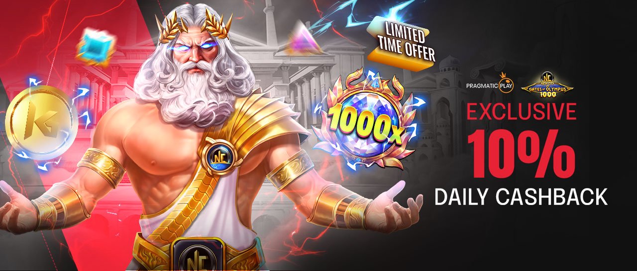 K1_BDT_EN_Pragmatic_Play_God_of_Olympus_1000_Daily_Cashback_CTL_Homepage_MOBILE